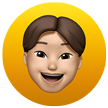 Memoji receiving message