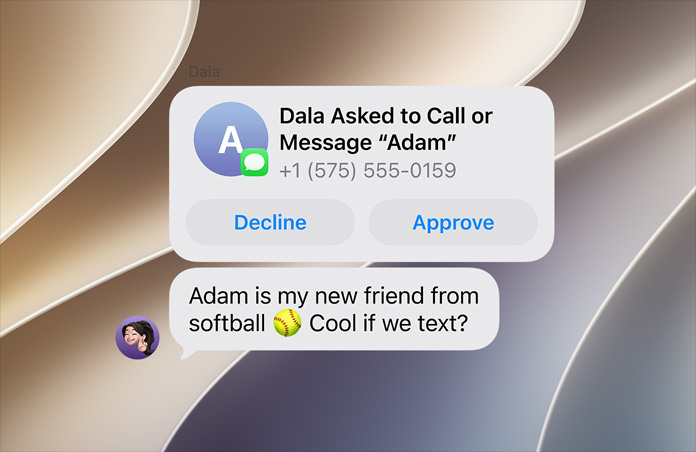 Screen displaying Communication Limits feature.